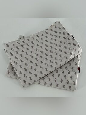 2 Tommy Hilfiger Standard Pillow Cases Shams Whales